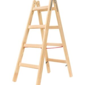 Hymer 71410 Double Sided Wooden Stepladder