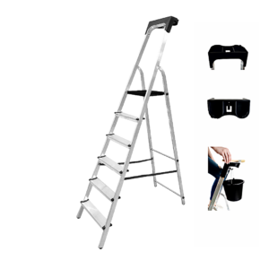 MYPRO ® Aluminium Platform Steps | 6 Tread | Trade & DIY | EN131 150KG